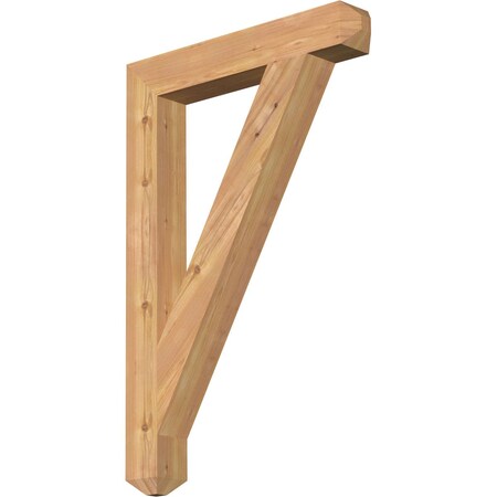Ekena Millwork Traditional Craftsman Smooth Bracket, Western Red Cedar, 3 1/2"W x 24"D x 36"H BKT04X24X36TRA04SWR